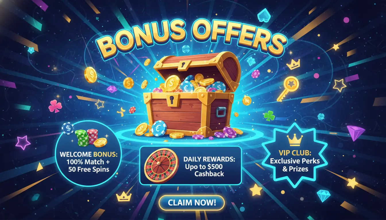 Spin City casino bonus offers